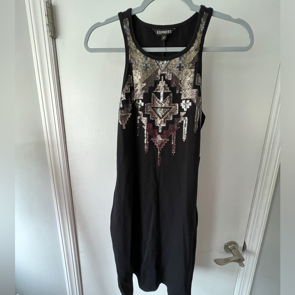 Black Aztec Dress